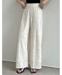 Re:EDIT | [2024 SUMMER PRE ORDER][低身長/高身長サイズ有]オパールフリンジルーズパンツ(その他パンツ)