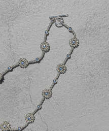 SMELLY | メタルビーズフラワーネックレス(ネックレス)