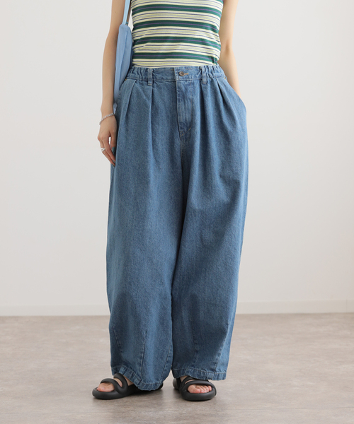 パンツ ANGLAN Stone Vintage Denim Balloon Pants AG] Stone Vintage Denim Balloon Pants - ANGLAN