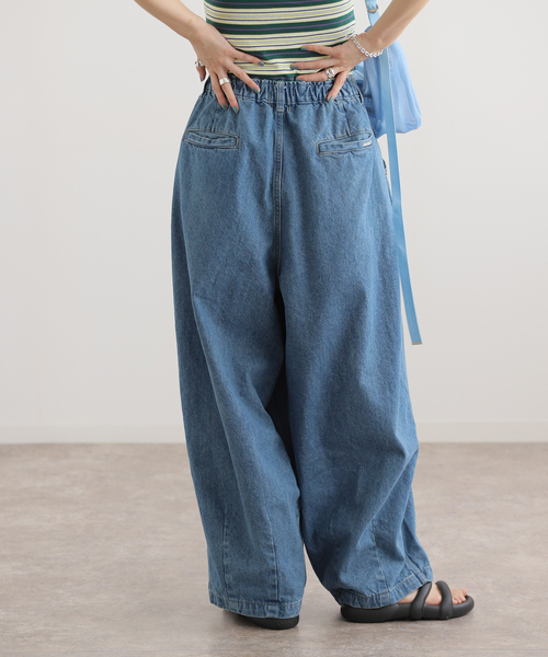 セール】ANGLAN Stone Vintage Denim Balloon PANTS ANG-002（デニム