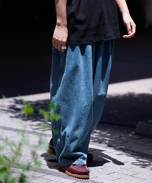 パンツ DENIM BALLOON PANTS ZW COLLECTION DENIM BALLOON PANTS - Blue | ZARA United States