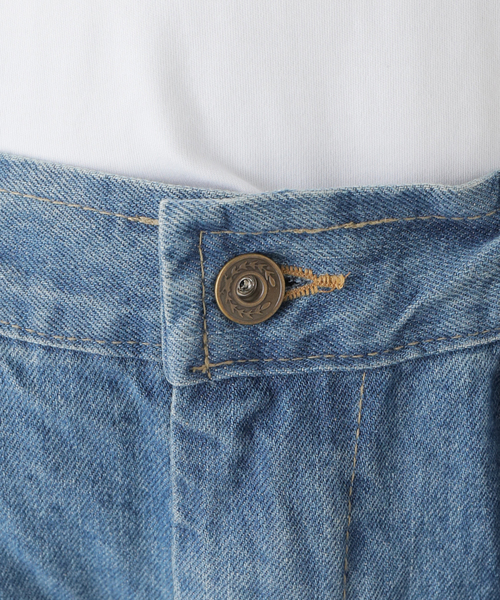 パンツ ANGLAN Stone Vintage Denim Balloon Pants Anglan Stone Vintage Denim Balloon Pants - Light Blue