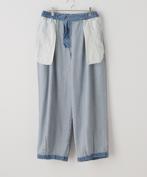 セール】ANGLAN Stone Vintage Denim Balloon PANTS ANG-002（デニム