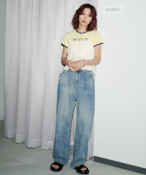 Auntie Rosa Holiday（アンティローザホリデー）の「フリンジジャガードビスチェキャミ（その他トップス・レディース・ブラック/アイボリー・FREE）」の11枚目の写真