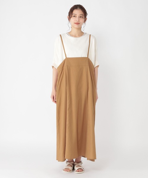 セール】多機能ダブルフロントキャミワンピース[プチサイズあり