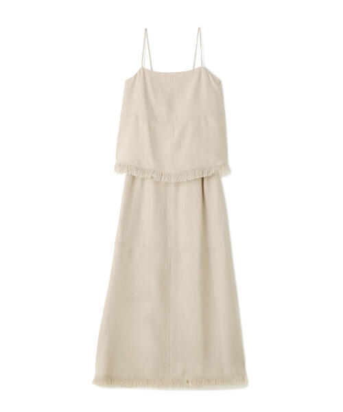 N.(N. Natural Beauty Basic)(エヌエヌナチュラルビューティーベーシック)の「◆フリンジキャミスカートセット(ワンピース・レディース・オレンジ/ブラック/ベージュ・MEDIUM)」の13枚目の写真