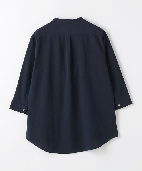 green label relaxing（グリーンレーベルリラクシング）の「【WEB限定】JUSTFIT カノコ バンドカラー 7分袖 シャツ（シャツ/ブラウス・メンズ・オフホワイト/ブラック/ネイビー・XL/S/M/L）」の13枚目の写真