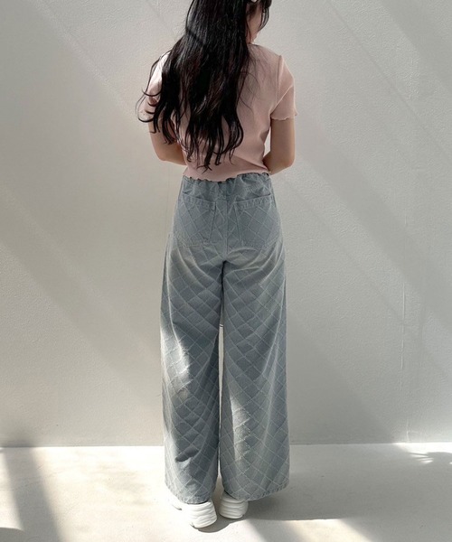 OLIVE des OLIVE(オリーブデオリーブ)の「ナロータイ付きジップアップ 1041060840(Tシャツ/カットソー・レディース・ピンク/オフホワイト/チャコールグレー/ブラック・FREE)」の17枚目の写真