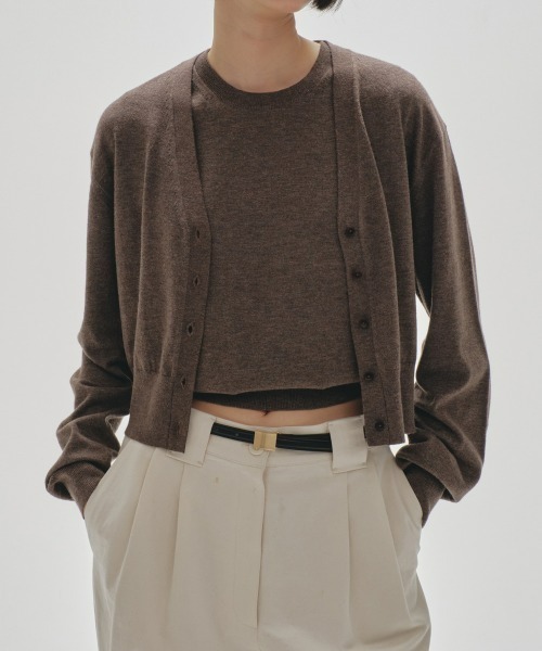 TODAYFUL（トゥデイフル）の「2set Useful Knit（Tシャツ/カットソー・レディース・ブラック/グレー/モカ・FREE）」の20枚目の写真