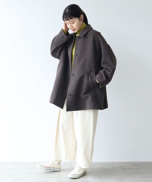 yuni（ユニ ）の「ウールスーパー120ビーバー ミドルレングスステン