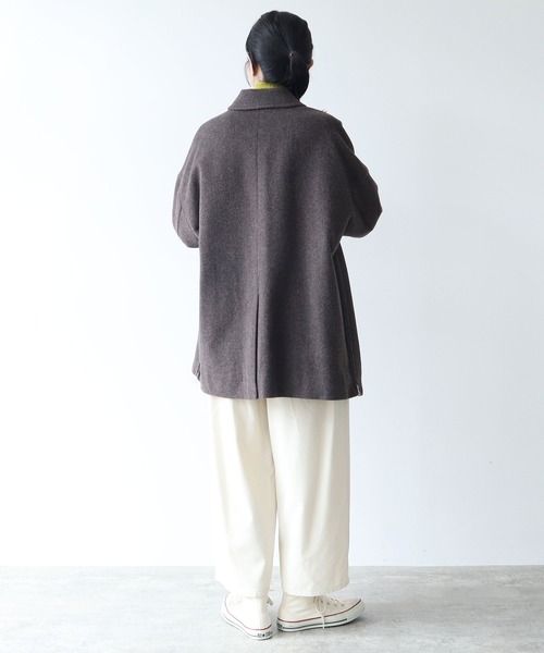 yuni（ユニ ）の「ウールスーパー120ビーバー ミドルレングスステン