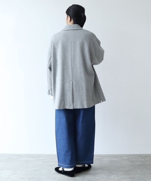yuni（ユニ ）の「ウールスーパー120ビーバー ミドルレングスステン