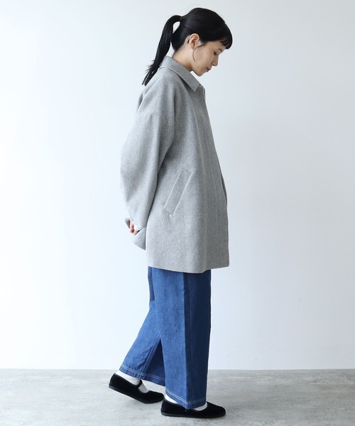 yuni（ユニ ）の「ウールスーパー120ビーバー ミドルレングスステン