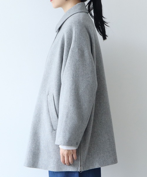 yuni（ユニ ）の「ウールスーパー120ビーバー ミドルレングスステン