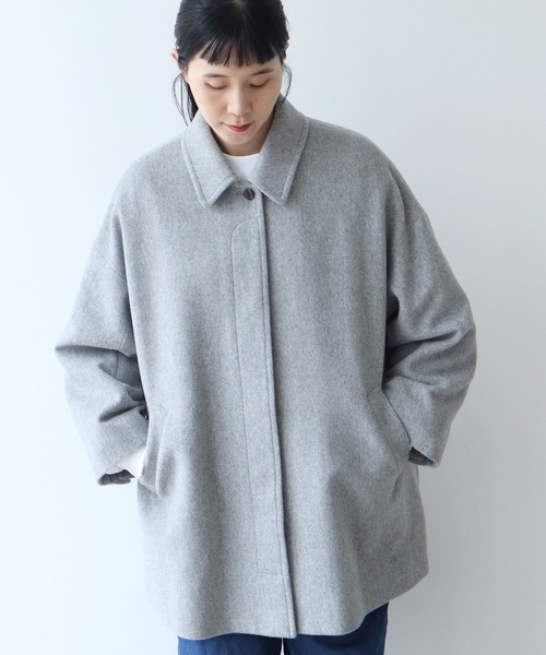 yuni（ユニ ）の「ウールスーパー120ビーバー ミドルレングスステン