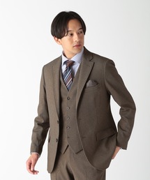 CROWDED CLOSET（クラウデッドクローゼット）の「LANATECピンヘッド調ツイルスーツジャケット（同素材パンツ、ベストあり）（スーツジャケット・メンズ）」