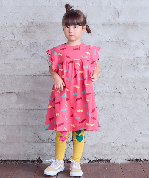 HOGAN RANCH WEAR(ホーガンランチウエア)の「ソウガラスカラップスリーブワンピース(ワンピース・キッズ・アイボリー/ブラック/ピンク・90/100/110/120/130)」の7枚目の写真