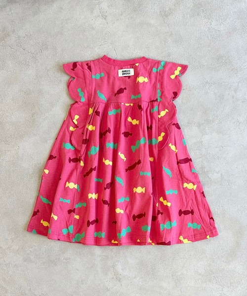 HOGAN RANCH WEAR(ホーガンランチウエア)の「ソウガラスカラップスリーブワンピース(ワンピース・キッズ・アイボリー/ブラック/ピンク・90/100/110/120/130)」の5枚目の写真