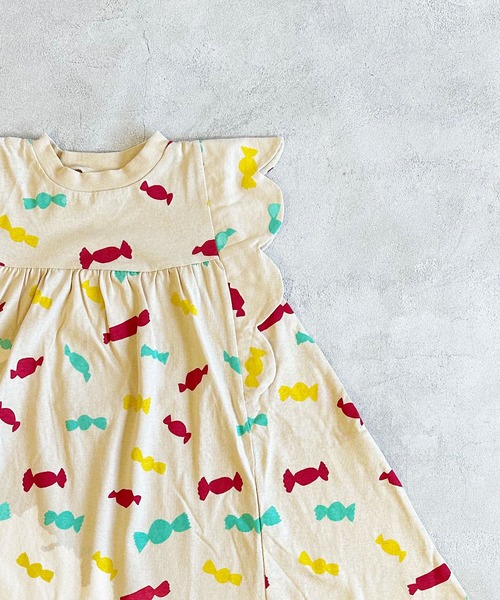 HOGAN RANCH WEAR(ホーガンランチウエア)の「ソウガラスカラップスリーブワンピース(ワンピース・キッズ・アイボリー/ブラック/ピンク・90/100/110/120/130)」の12枚目の写真