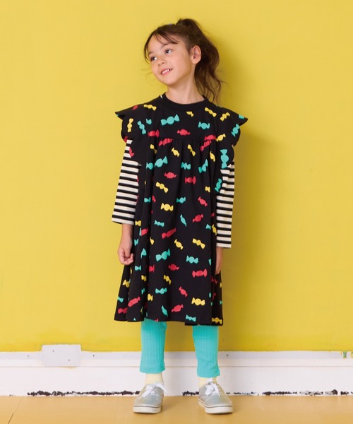 HOGAN RANCH WEAR(ホーガンランチウエア)の「ソウガラスカラップスリーブワンピース(ワンピース・キッズ・アイボリー/ブラック/ピンク・90/100/110/120/130)」の18枚目の写真