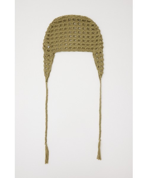 SLY(スライ)の「MESH KNIT FLAP CAP メッシュ ニット フラップ キャップ(ニットキャップ/ビーニー・レディース・オフホワイト/ブラック/ライトカーキ・FREE)」の17枚目の写真