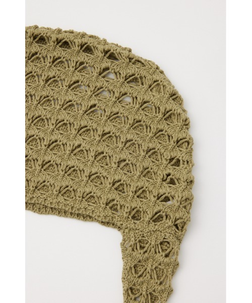 SLY(スライ)の「MESH KNIT FLAP CAP メッシュ ニット フラップ キャップ(ニットキャップ/ビーニー・レディース・オフホワイト/ブラック/ライトカーキ・FREE)」の20枚目の写真