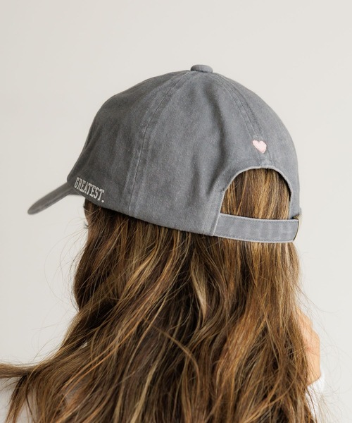 BAYFLOW(ベイフロー)の「ピグメントハートCAP(キャップ・レディース・ベージュ/ブラウン/グレー・FREE)」の1枚目の写真