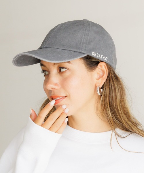 BAYFLOW(ベイフロー)の「ピグメントハートCAP(キャップ・レディース・ベージュ/ブラウン/グレー・FREE)」の10枚目の写真
