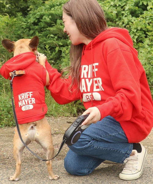 KRIFF MAYER Lady's Collection（クリフメイヤーレディースコレクション）の「ロゴスウェットパーカー（スウェット・メンズ・グレー/マスタード/カラフル/レッド/ネイビー/オートミール・MEDIUM/X-LARGE/LARGE）」の5枚目の写真