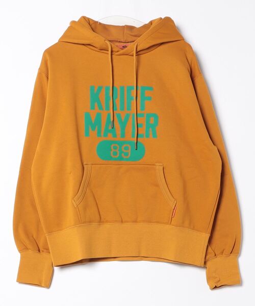 KRIFF MAYER Lady's Collection（クリフメイヤーレディースコレクション）の「ロゴスウェットパーカー（スウェット・メンズ・グレー/マスタード/カラフル/レッド/ネイビー/オートミール・MEDIUM/X-LARGE/LARGE）」の9枚目の写真