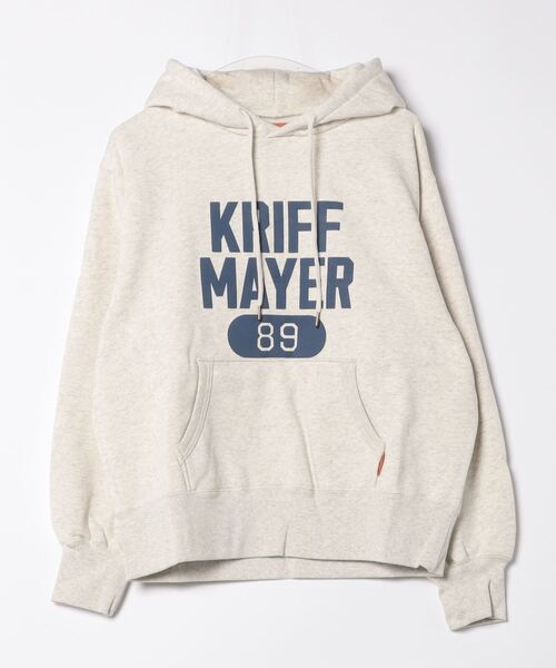 KRIFF MAYER Lady's Collection（クリフメイヤーレディースコレクション）の「ロゴスウェットパーカー（スウェット・メンズ・グレー/マスタード/カラフル/レッド/ネイビー/オートミール・MEDIUM/X-LARGE/LARGE）」の10枚目の写真