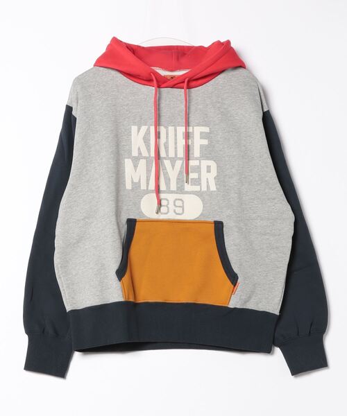 KRIFF MAYER Lady's Collection（クリフメイヤーレディースコレクション）の「ロゴスウェットパーカー（スウェット・メンズ・グレー/マスタード/カラフル/レッド/ネイビー/オートミール・MEDIUM/X-LARGE/LARGE）」の11枚目の写真