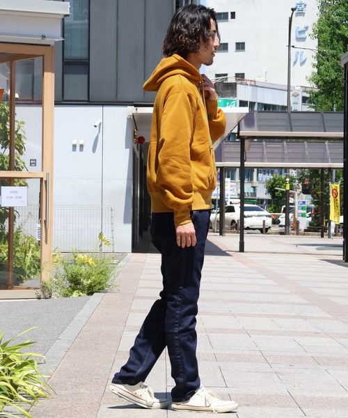 KRIFF MAYER Lady's Collection（クリフメイヤーレディースコレクション）の「ロゴスウェットパーカー（スウェット・メンズ・グレー/マスタード/カラフル/レッド/ネイビー/オートミール・MEDIUM/X-LARGE/LARGE）」の16枚目の写真