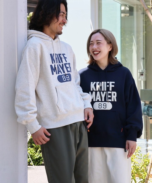 KRIFF MAYER Lady's Collection（クリフメイヤーレディースコレクション）の「ロゴスウェットパーカー（スウェット・メンズ・グレー/マスタード/カラフル/レッド/ネイビー/オートミール・MEDIUM/X-LARGE/LARGE）」の21枚目の写真