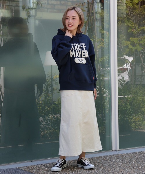 KRIFF MAYER Lady's Collection（クリフメイヤーレディースコレクション）の「ロゴスウェットパーカー（スウェット・メンズ・グレー/マスタード/カラフル/レッド/ネイビー/オートミール・MEDIUM/X-LARGE/LARGE）」の22枚目の写真