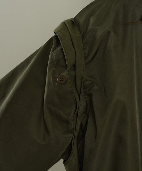 CIAOPANIC TYPY（チャオパニックティピー）の「ドロストナイロンオーバーワークジャケット（テーラードジャケット・レディース・バーガンディー/ブラック/カーキ・ONE SIZE）」の6枚目の写真