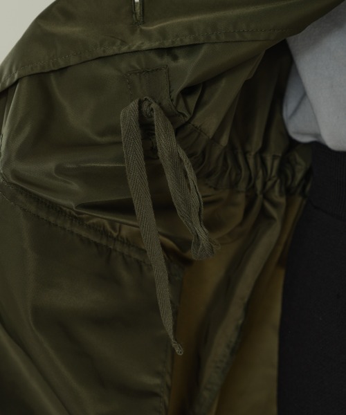 CIAOPANIC TYPY（チャオパニックティピー）の「ドロストナイロンオーバーワークジャケット（テーラードジャケット・レディース・バーガンディー/ブラック/カーキ・ONE SIZE）」の5枚目の写真