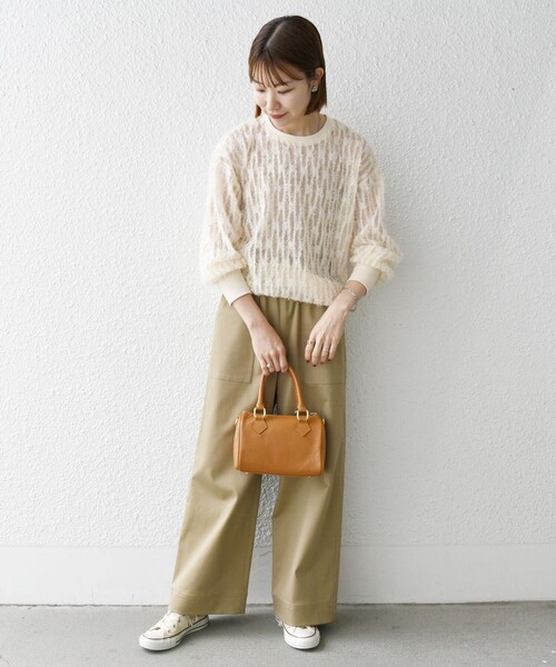 セール】SHIPS any:〈手洗い可能〉フリンジ チュール プルオーバー（T