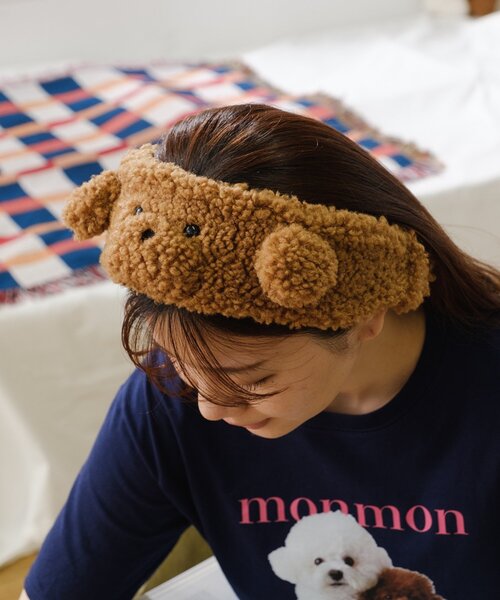 BIRTHDAY BAR（バースデイバー）の「monmon ヘアバンド（その他小物・レディース・ホワイト/ブラウン・0）」の2枚目の写真