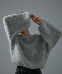 SALON adam et rope' | モヘアシルクローゲージニットプルオーバー(ニット/セーター)