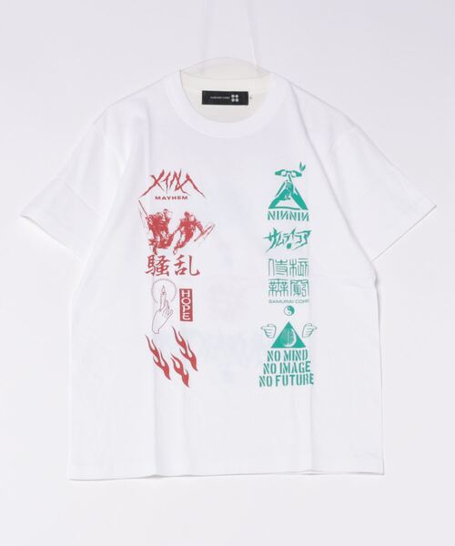 SAMURAI CORE(サムライコア)の「【8】【it】【SAMURAI CORE x MAYHEM】Graphic Design T(Tシャツ/カットソー・メンズ・ホワイト/ブラック・LARGE/MEDIUM/X-LARGE/SMALL)」の1枚目の写真