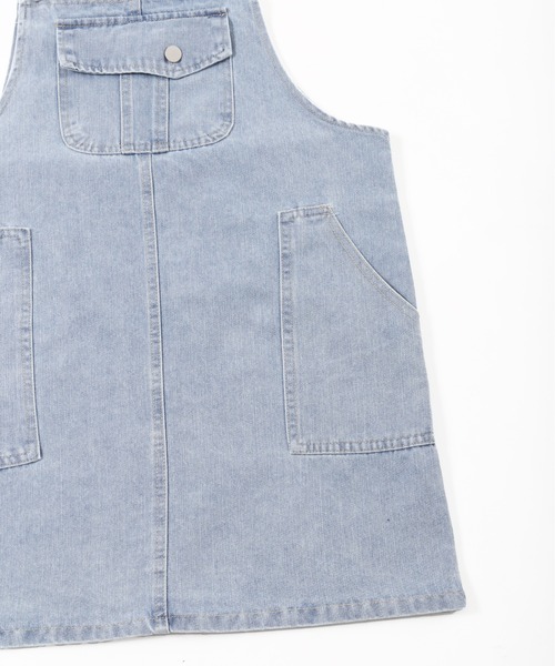 WC（ダブル シー）の「デニムミニジャンパースカート（ジャンパースカート・レディース・ホワイト/ブルー・FREE）」の12枚目の写真