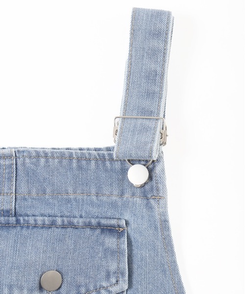 WC（ダブル シー）の「デニムミニジャンパースカート（ジャンパースカート・レディース・ホワイト/ブルー・FREE）」の13枚目の写真