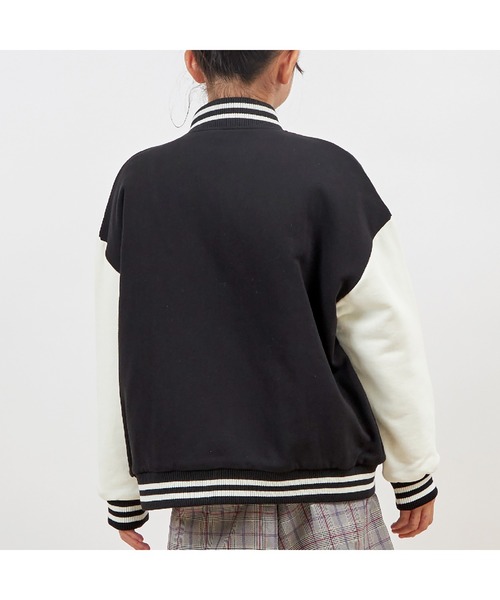 trois lapins kp(トロワラパンケーピー)の「うさぎワッペンスタジャン140~160(ブルゾン・キッズ・ブラック/ベージュ・140cm/150cm/160cm)」の22枚目の写真