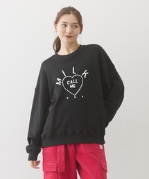 【新品】ミルクフェド バックロゴ入りスウェット トレーナー アッシュ L 02.jpg
