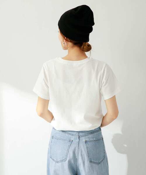 URBAN RESEARCH Sonny Label（アーバンリサーチサニーレーベル）の「WEEKENDER T-SHIRTS（Tシャツ/カットソー・レディース・ベージュ/スミクロ/ホワイト・FREE）」の7枚目の写真