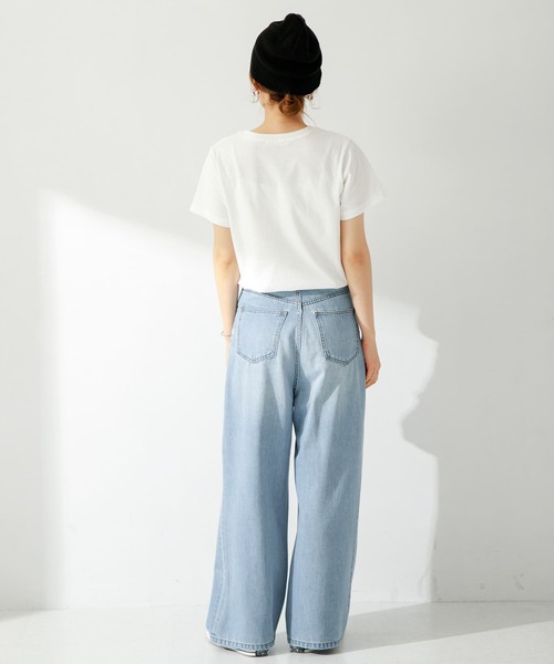 URBAN RESEARCH Sonny Label（アーバンリサーチサニーレーベル）の「WEEKENDER T-SHIRTS（Tシャツ/カットソー・レディース・ベージュ/スミクロ/ホワイト・FREE）」の10枚目の写真