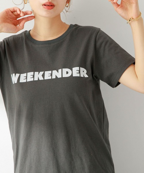 URBAN RESEARCH Sonny Label（アーバンリサーチサニーレーベル）の「WEEKENDER T-SHIRTS（Tシャツ/カットソー・レディース・ベージュ/スミクロ/ホワイト・FREE）」の11枚目の写真
