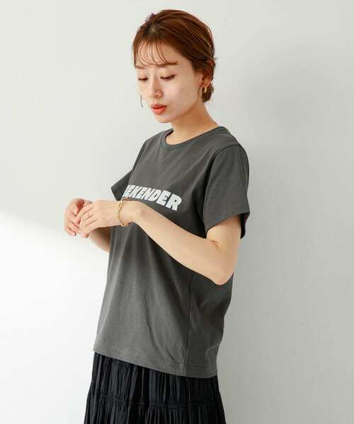 URBAN RESEARCH Sonny Label（アーバンリサーチサニーレーベル）の「WEEKENDER T-SHIRTS（Tシャツ/カットソー・レディース・ベージュ/スミクロ/ホワイト・FREE）」の13枚目の写真