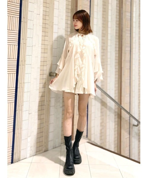 AND COUTURE（アンドクチュール）の「バタフライチュニック（チュニック・レディース・ライトグレー/ベージュ/ネイビー・FREE）」の22枚目の写真